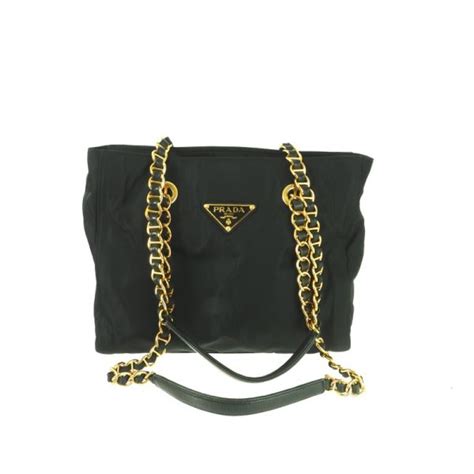 prada bag with gold chain